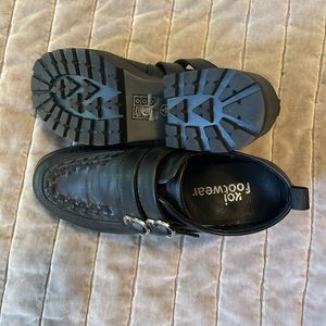 iago metal heart oxford platform shoes